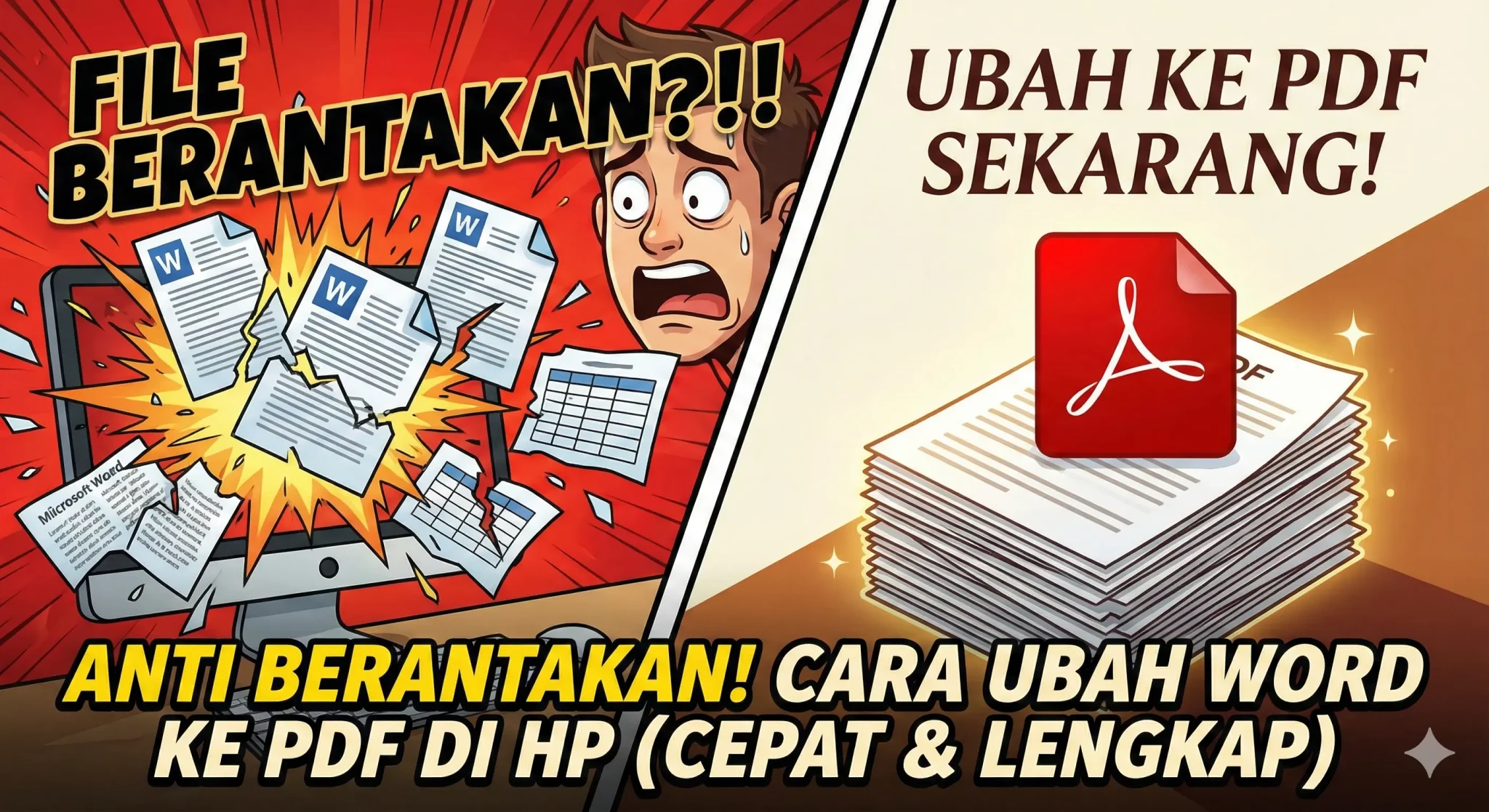 Anti Berantakan! Cara Ubah Word ke PDF di HP (Lengkap & Cepat)